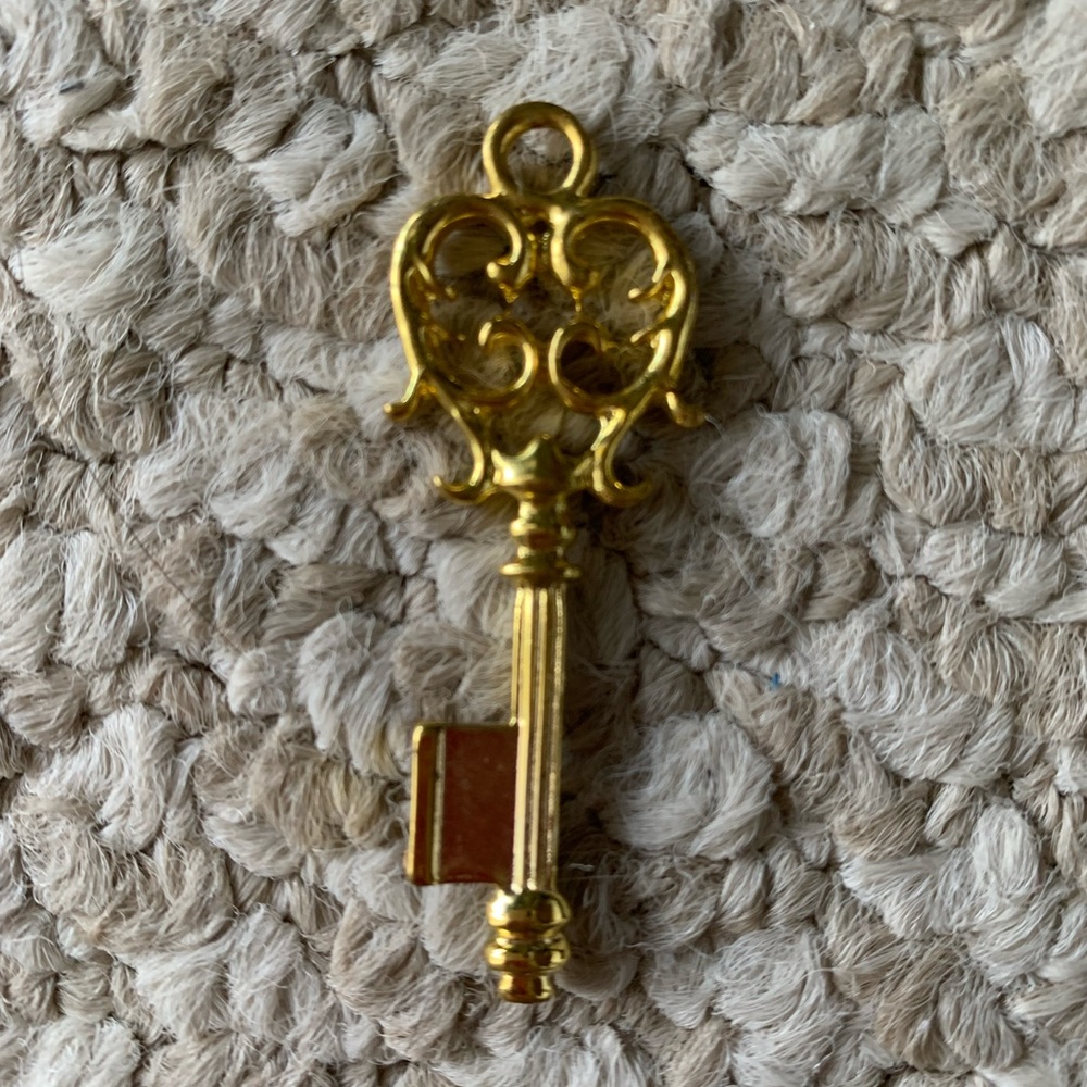 2 Inches Gold costume Key Charm